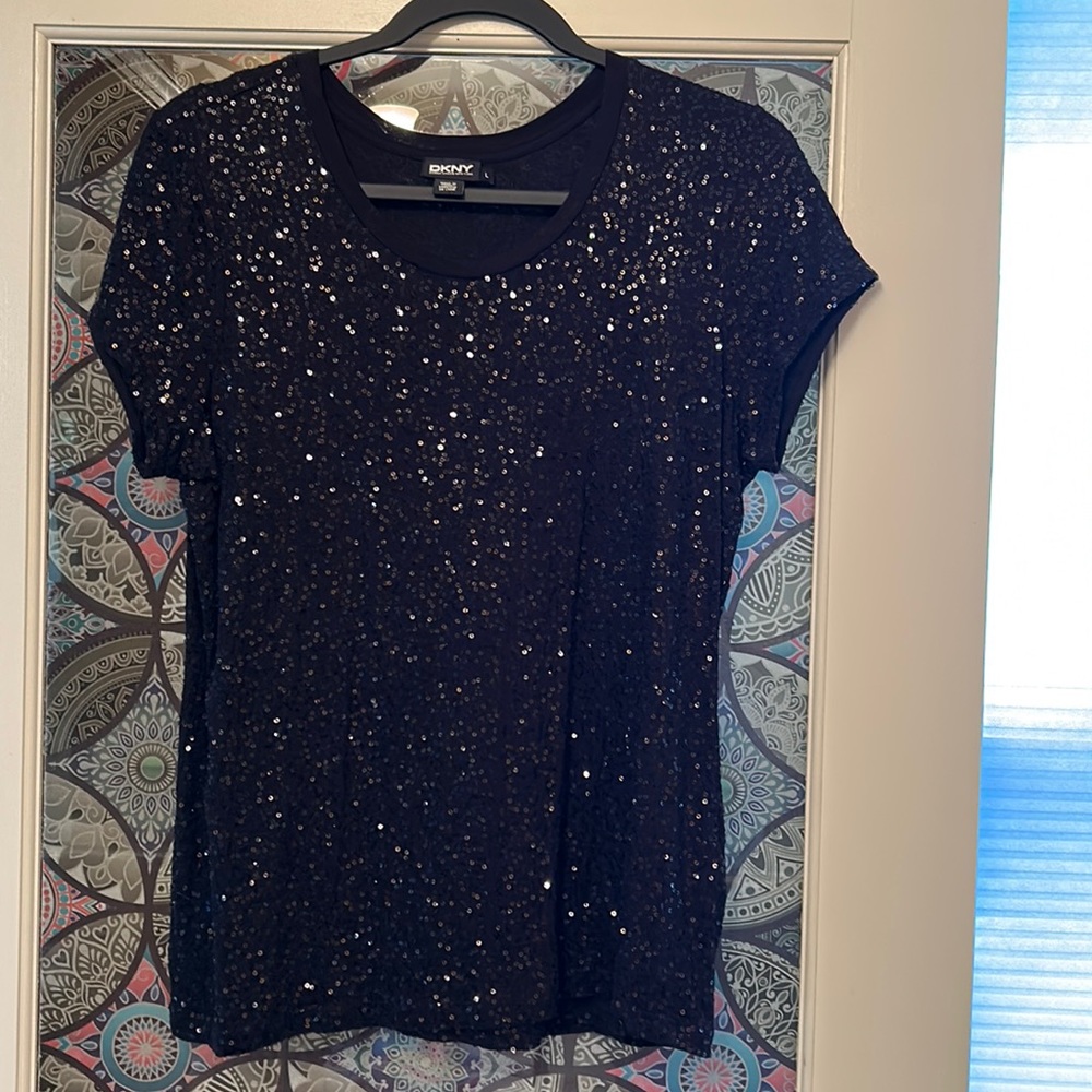 DKNY sequin Tee